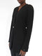 minimal jacket in black viscose