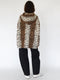 HOODED SWEATER IN LEOPARD PRINT VISCOSE KNIT