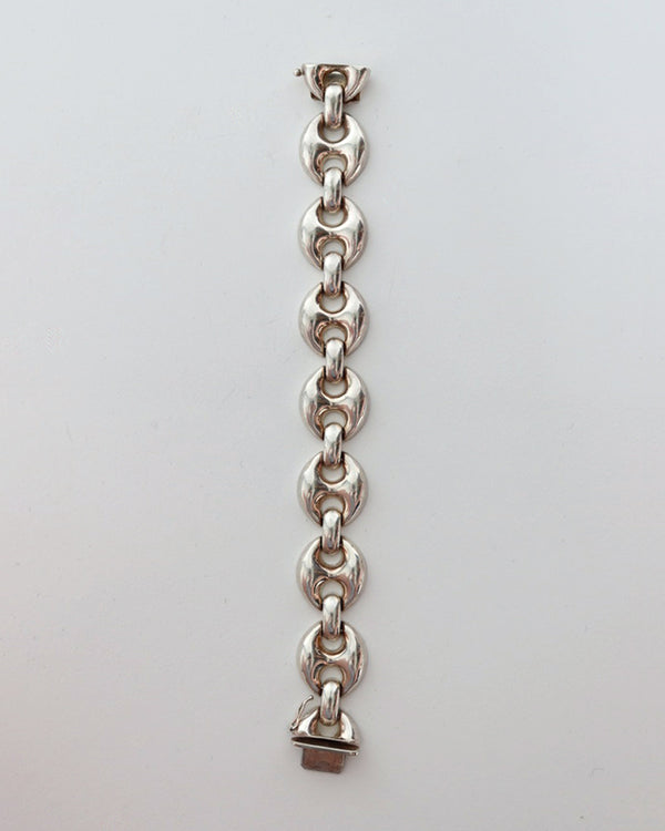 STERLING SILVER mariner link bracelet