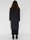 MID LENGTH CLASSIC COAT IN PURPLE WOOL / CASHMERE