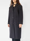 MID LENGTH CLASSIC COAT IN PURPLE WOOL / CASHMERE