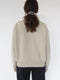 crew neck sweater in ecru cashmere