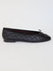 CLASSIC BALLET FLATS IN QUILTED BLACK LEATHER