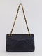 SMALL CLASSIC DOUBLE FLAP BAG IN BLACK LAMBSKIN WITH 24K GOLD PLATED HARDWARE