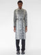 BELTED RAINCOAT IN SNAKE PRINT COATED COTTON