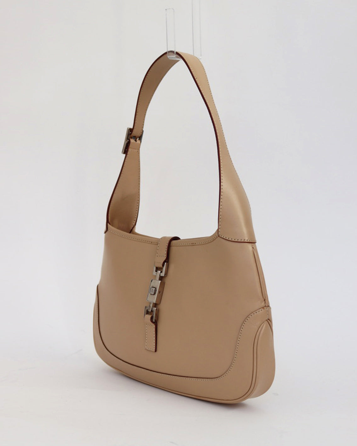 JACKIE BAG in BEIGE LEATHER