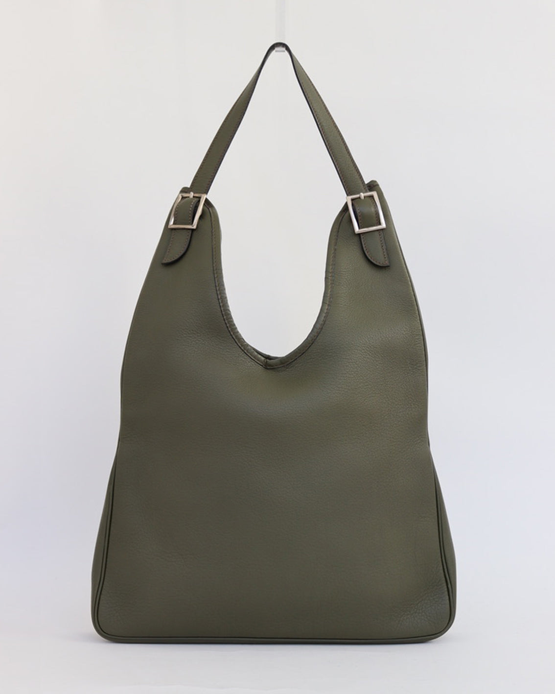 MASSAI BAG IN OLIVE GREEN LEATHER