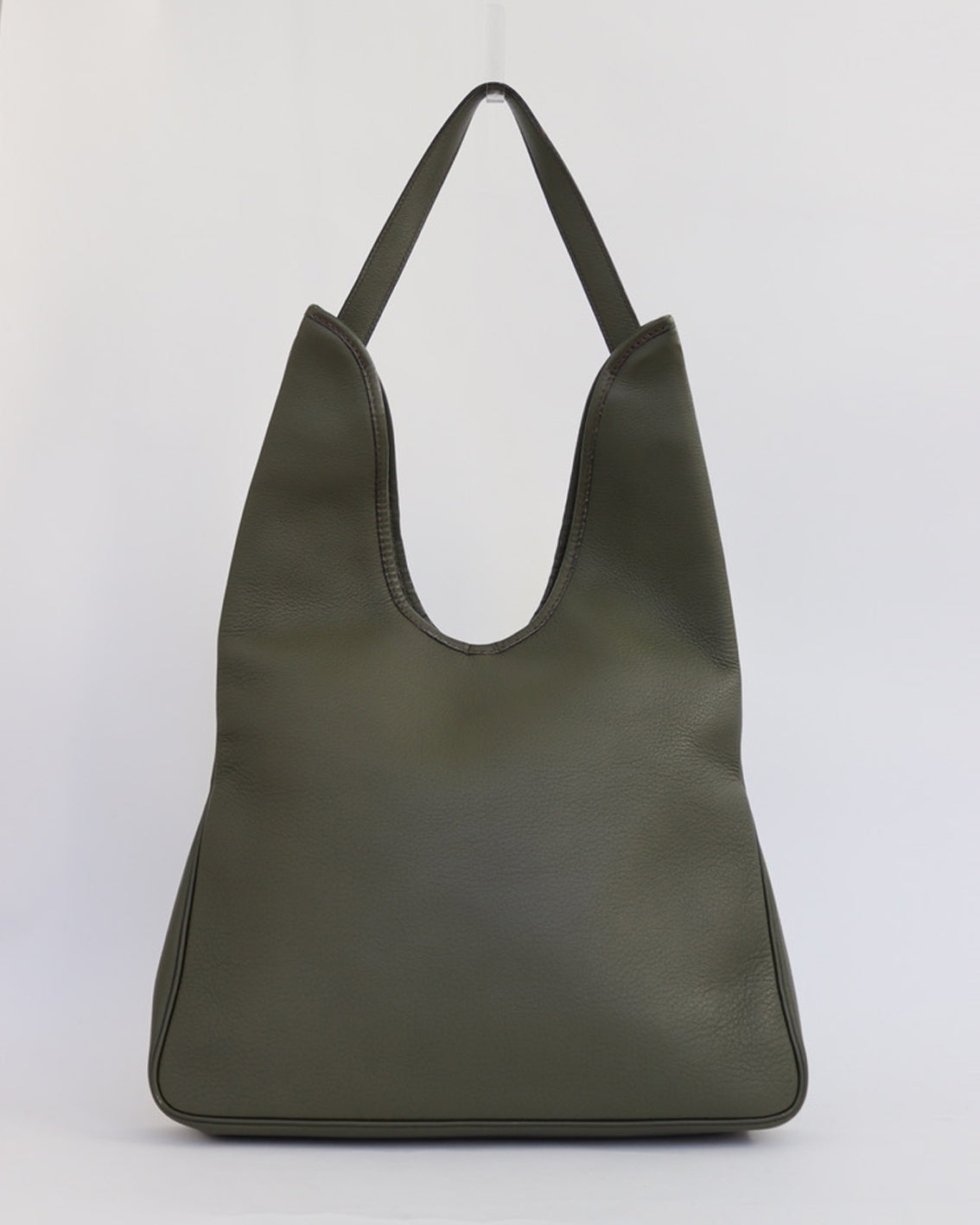 MASSAI BAG IN OLIVE GREEN LEATHER