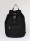 Vela tessuto backpack in black nylon and leather