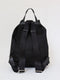 Vela tessuto backpack in black nylon and leather