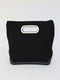 Top Handle Bag in Black Neoprene with Rubber base