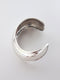 curve sculptural cuff in sterling silver