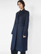 S/S 2020 'Panois' mid length coat in navy wool