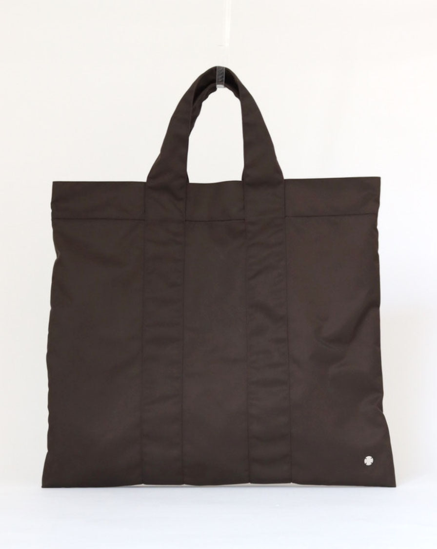 'Sam' reversible tote bag in brown nylon