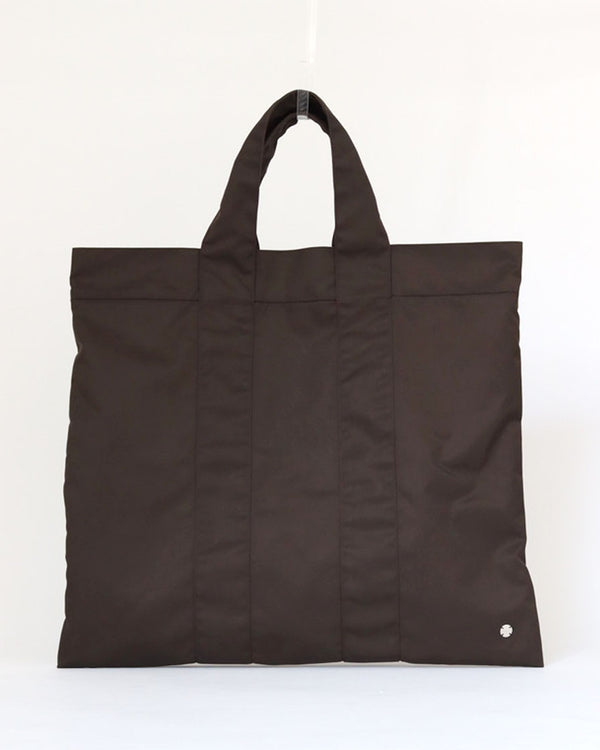 'Sam' reversible tote bag in brown nylon