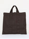 'Sam' reversible tote bag in brown nylon