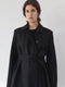 'TOOMANA’ belted coat in BLACK WOOL / CASHMERE