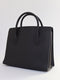 Boxy Bag in Black Calfskin Leather