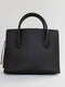 Boxy Bag in Black Calfskin Leather