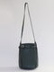 Big Bucket Bag in Dark Green Leather