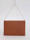 ENVELOPE BAG IN CARAMEL LEATHER WITH CHAIN STRAP