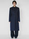 S/S 2020 'Panois' mid length coat in navy wool